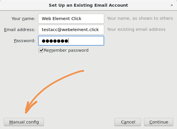 GreenMail with mail client Step 2